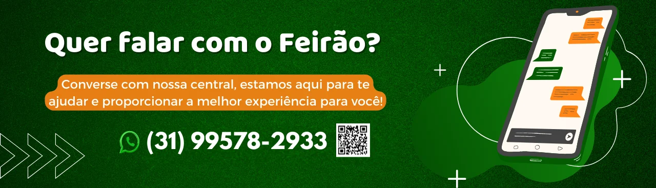 Quer falar com o Feirão? Converse com a nossa central pelo WhatsApp