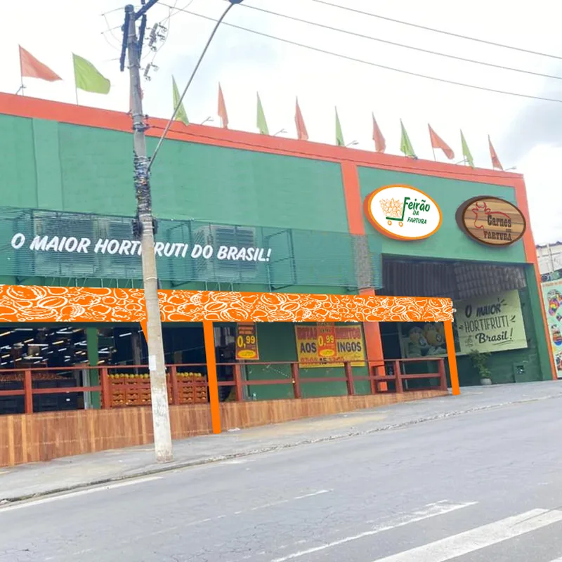 Fachada da loja Feirão da Fartura Fonte Grande